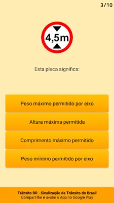 Placas de Trânsito do Brasil android App screenshot 17