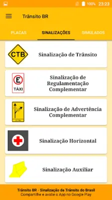 Placas de Trânsito do Brasil android App screenshot 20