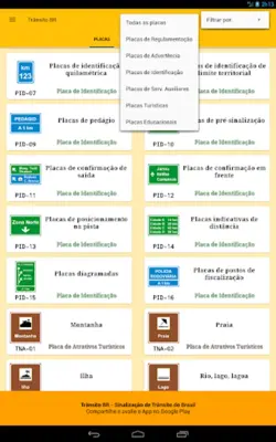 Placas de Trânsito do Brasil android App screenshot 6